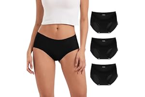 INNERSY Majtki damskie, bezszwowe, poliamidowe, bezszwowe, rozciągliwe, niewidoczne, 3 sztuki w opakowaniu