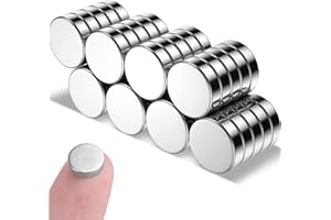 MIN CI 40 Stück Mini Magnete Stark - 8x2mm Runde Kleine Magnete Neodym Magnete Flach Starke Magneten für Magnettafel Kühlschrank Whiteboard Fotos Magnet Kaufen