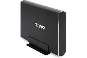 TOOQ TQE-3531B - Carcasa para Discos Duros HDD de 3.5", (SATA I/II/III, USB 3.0), Aluminio, indicador LED, Color Negro