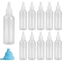 Set 2 Bottiglie Dosatrici Per Olio E Salse - 120 Ml, Con Ugello E Imbuto, Antigoccia, Per Cucina E Viaggi