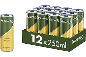 ‎RED BULL Organics by Red Bull Viva Mate - 12er Palette Dosen - Bio-Erfrischungsgetränke 100% natürliche Zutaten, EINWEG, 12 x 250ml