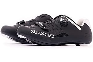 Sundried Men's Pro Road Bike Shoes Road Cycling Shoes use with any 3-bolt Cleats