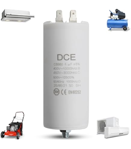 Condensatore Universale 20uF 450V - Con Faston 6.3mm - Garanzia 10 Anni - Per Elettrodomestici - Foto 2