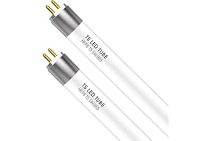 IHYCTV LED Tube T5 288 mm, 5W, 685 lm, 6500K, G5 Socket, Retrofit Replacement Classic 8W T5 Fluorescent Tube for EVG, 24V, 865 Daylight White, 2-Pack