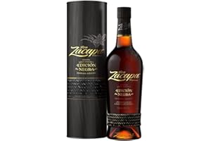 ‎ZACAPA Zacapa Ron Edición Negra, Premium-Rum, Rum, Geschenkidee zu Weihnachten, intensive Aromen von Schokolade und getrockneten Früchten, 43% vol., 700 ml