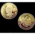 GOLD MINT 1933 Germany Propaganda 3rd Reich Regime Swastika Eagle Medal 1Oz Huge 24kt Gold Dip WWII Hitler Restrike Copy Coin