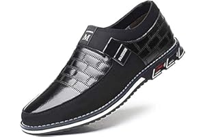 ASIFN Elegante Scarpe per Uniforme Uomo Basse Mocassini Stringate Eleganti Oxford Casual Classiche Slip on Comode Lacci Loafer Antiscivolo Classic