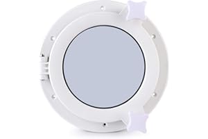 Akozon Barco Yate Redondo Apertura Ojo de Buey 215 mm Ventilación RV Ventana de Escotilla Iluminación