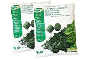 VEENAS Ardo Chopped Spinach | Suitable for Vegetarians | Leafy Spinach | Healthy | High Nutrition | Palak | Every day Meal | 1KG (Pack of 2)