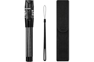 Guakiili Localisateur visuel de défauts de Fibre 60MW, Stylo de Test de Fiber Optique, Source de lumière Rouge, portée de 60Km, testeur de câble Optique, Prise en Charge des connecteurs FC,SC,St