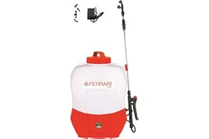 FERRARI GROUP Ferrari Pompa IRRORATRICE A Zaino A Batteria 12V 20 LT Pompa Spalla elettrica