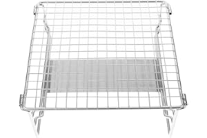 Angoily Barbecue Grill Rack, Stainless Steel Roast Stand for Outdoor Cooking, Camping Picnic Grill Accessories