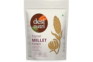 Desi Nutri Foxtail Millet Grains | Millets | Natural Grains | Korra | Navane | Kangni | Foxtail Millet - 500 gms | Rich in Fiber and Protein, Pack of 1
