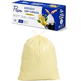 Papro Limon Kokulu Orta Boy &Ccedil;&ouml;p Poşeti 30'lu, 55x60 cm, Dayanıklı Mutfak &Ccedil;&ouml;p Torbası