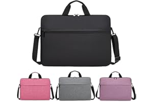 Grzhiyi 15 Inch Laptop Case and Tablet Bag, Sleek Design, Durable and Water-Repellent Fabric Laptop with Handle, Men's Gift, Women's Gift (Black, 15 inch)