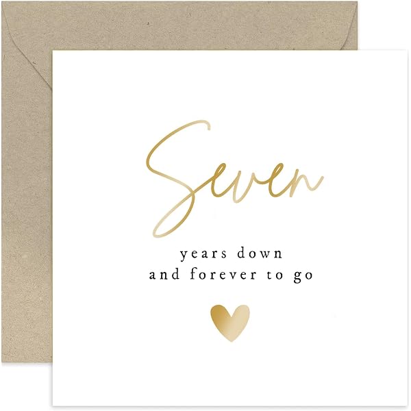 Regalo 7° Anniversario Di Matrimonio - Roccia In Metallo Con Cuore In Rame 'You've Been My Rock For 7 Years' - Your Rock Gift