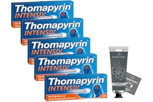 ‎THOMAPYRIN Thomapyrin intensiv Tabletten 5 x 20 Stück inklusive Handcreme ODER Handseife von Apotheken-Express