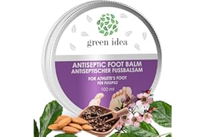 GREEN IDEA Balsam do stóp o działaniu antyseptycznym – wysoka zawartość ziół o działaniu antyseptycznym, olejki eteryczne z manuka i olejek z drzewa herbacianego – krem do stóp 100 ml