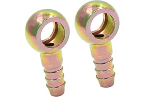 A ABSOPRO Motocicletta 8mm ID Tubo Barb 12mm Banjo Raccordo Carburante Linea (Set di 2)