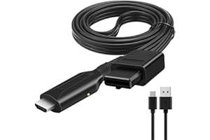 SHELING Wii to HDMI Adapter, Wii to Hdmi 1080P/720P Full HD Converter, Wii HDMI Adapter for Nintendo Wii, TV Monitor Projector TV