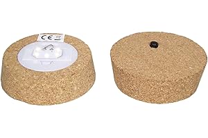 INNA-Glas Korkdeckel Roya mit LEDs, beige, 3,2 cm, Ø 10,5 cm - Korkverschluss