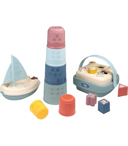 Little Smoby - Auto cavalcabile - Funzione girello - Volante - Contenitore per giocattoli - Dai 10 mesi - Prodotto in Francia