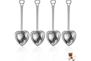 JEYORZY 4 Pcs Infuseur Thé, Filtre à Thé Boule à Thé en acier inoxydable, Infuseur à thé, Boule a the, Boule a the infuseur, Boule à Thé Passoire à Thé Tamis à Thé pour feuilles de thé,épices,Théières