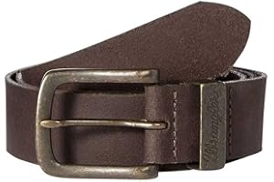 Wrangler Mężczyźni Metal Loop Pasek, Brązowy (Cognac 6K), 110