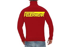 Spaß kostet Männer und Herren Jacke Sweatjacke FFW Freiwillige Feuerwehr (mit Rückendruck) Größe M bis 5XL