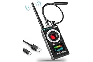 JMDHKK bug detector GPS Detector hidden camera detectors anti spy detector rf scanner sweeper privacy protection for listening device gps tracker hidden camera in office car hotel …