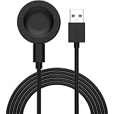 CaseOnn Huawei Watch GT 4 46mm Manyetik USB Hızlı Şarj Kablosu Siyah [Watch GT 4 46mm ile Uyumlu]