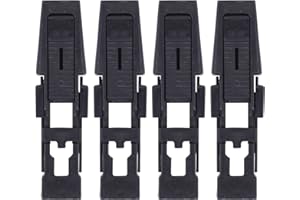 HouYeen Lot de 4 bras d'essuie-glace avant avec clip de verrouillage pour Land Rover Discovery 2 L318 1998-2004 Range Rover L322 2002-2012 61618231740