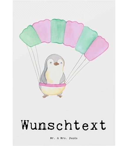 Grußkarte 'Parachute Skydive' – Fotoeinsatz, Blanko, Mit Umschlag, 144 X 148 Mm