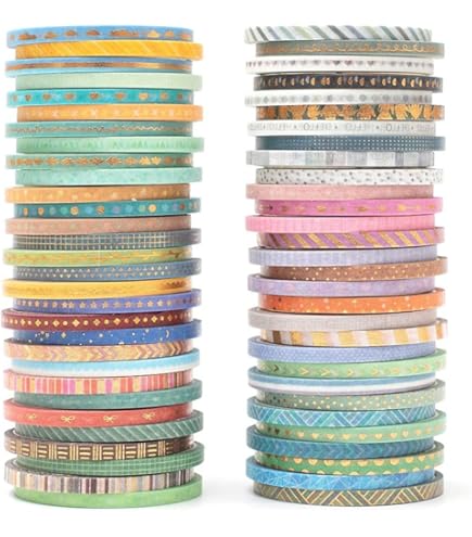 Washi-Tape Hotfoil - Rainbow Clouds, 4er Set, je 10m