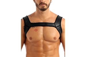 Yeahdor Maillot de Corps de Sport Homme sous-vêtements de Sport Fitness Harnais de Poitrine Bandage Protéger Épaule Sports Supports Protective Top M-L