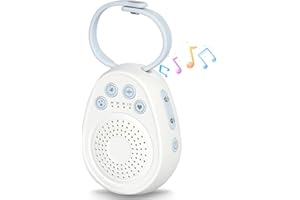 DMTIVMG Biały hałas 1000 mAh przenośny biały hałas do spania Total de 20 typos de Música 4 tryby 16 regulowanych poziomów głośności Función de Temporización ładowana przez USB