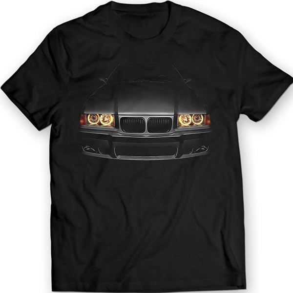 T-Shirt E46 Bimmer - Style Rétro Phares Angéliques | Pour Fans De BMW Et Tuning