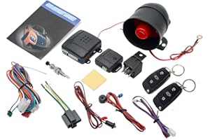 MASO Kit di chiusura centralizzata universale per auto, stile 18, con sensore di scossa + scatola di controllo + 2 telecomandi di ricambio per serratura centralizzata dell'auto