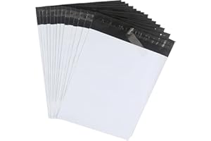 HVDHYY 40 * 60cm Enveloppe Plastique Expedition Grand Pochette Colis VintedAuto-adhésif Emballage Envoie Blanc Sacs d'expédition Polystyrène pour Vêtements, Textiles et Boîtes à Chaussures 10pcs