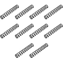Produktbild von 10 Stück Druckfedern – Ø12 Mm Außen, 1,2 Mm Draht, 10 Mm Länge – Schwarz, Stahlfeder