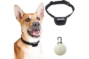Nakosite PET2433 Bästa hundhalsband för att motverka skall, halsband som stoppar hundar från att skälla. Använder hörbart ljud och vibrationer. Inga stötar. Halsrem av nylon för små, medelstora och stora hundar. LED-hundbricka