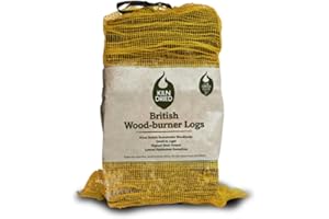 GREEN OLIVE FIREWOOD COMPANY Kiln Dried Logs (6kg / 27Litre) for Wood Burners, Log Burner Stoves, Camping Fire Pit and Stoves - Low Moisture, Long-Lasting, High Heat - Sustainably Sourced UK Firewood