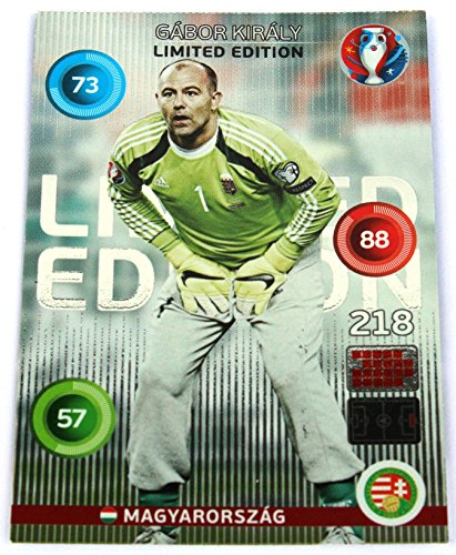 Preisvergleich Produktbild Panini Adrenalyn EURO 2016 - Gabor Kiraly Ungarn limited Edition Karte