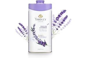 Yardley London English Lavender Perfumed Talc Body Powder, All Day Freshness, Aromatic Freshness - 125 Gm
