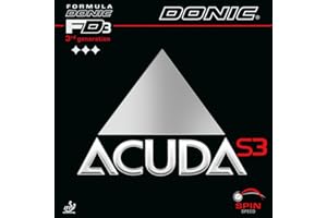 DONIC Acuda S3 – Rivestimento in Gomma per Racchetta da Ping Pong