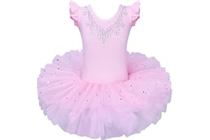 ZNYUNE Girl Tutu Ballet Dance Classic Sukienka 184 Różowa XL dla 5-6 lat