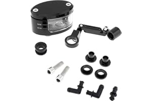 Windance Réservoir universel de liquide de frein et d'embrayage pour motocyclette (Noir)