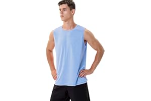 Zengjo Mens Vest Tops Running Sports Quick Dry Gym Tank Top Sleeveless T Shirt Moisture Wicking