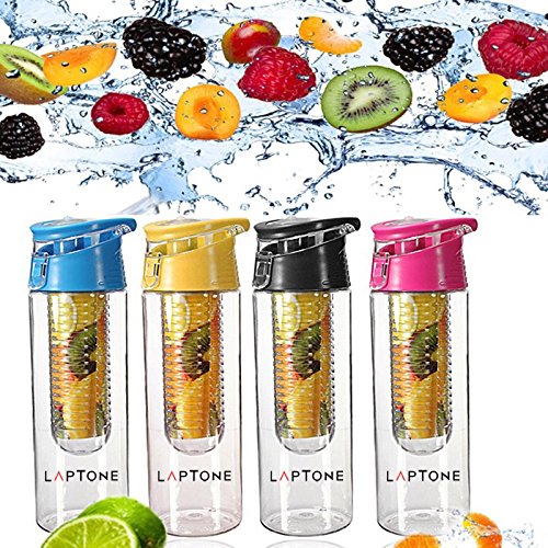 Laptone Trinkflasche für Fruchtschorlen, 750 ml, verschiedene Farben erhältlich, BPA-frei - 4
