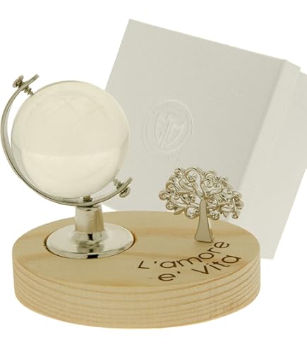 Mappamondo In Vetro Con Base Metallica - Bomboniera Tema Viaggio Per Matrimoni E Lauree - Foto 3